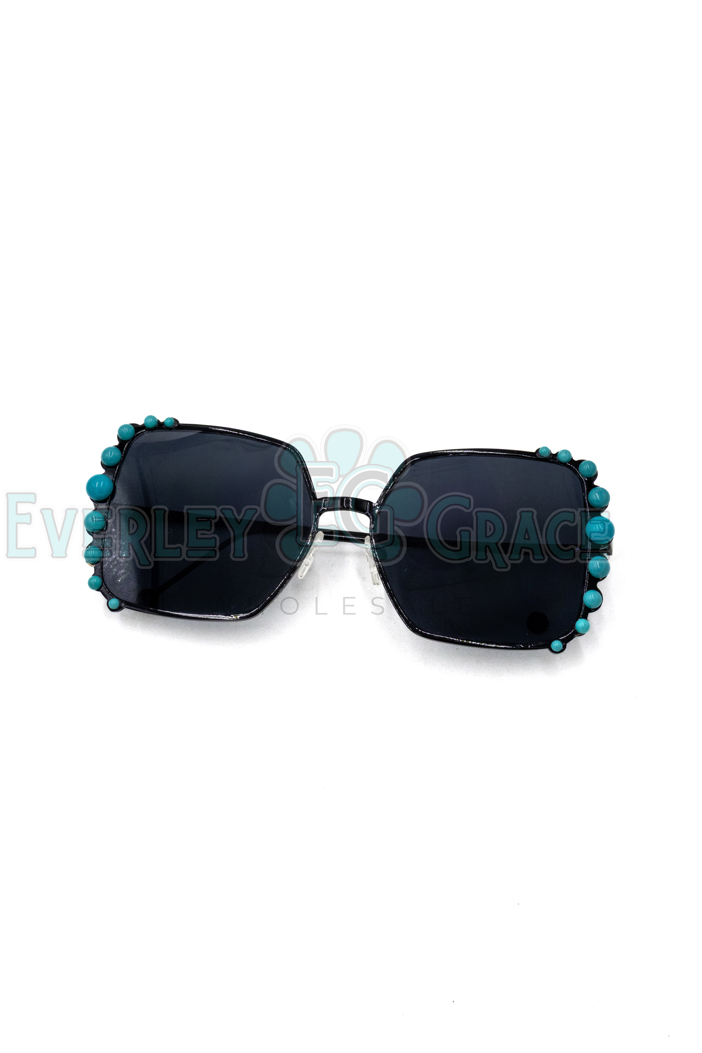 Turquoise Oversized SUNGLASSES