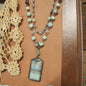 Just Beads Layered Mint Necklace