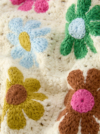 Crochet Floral Girl Set
