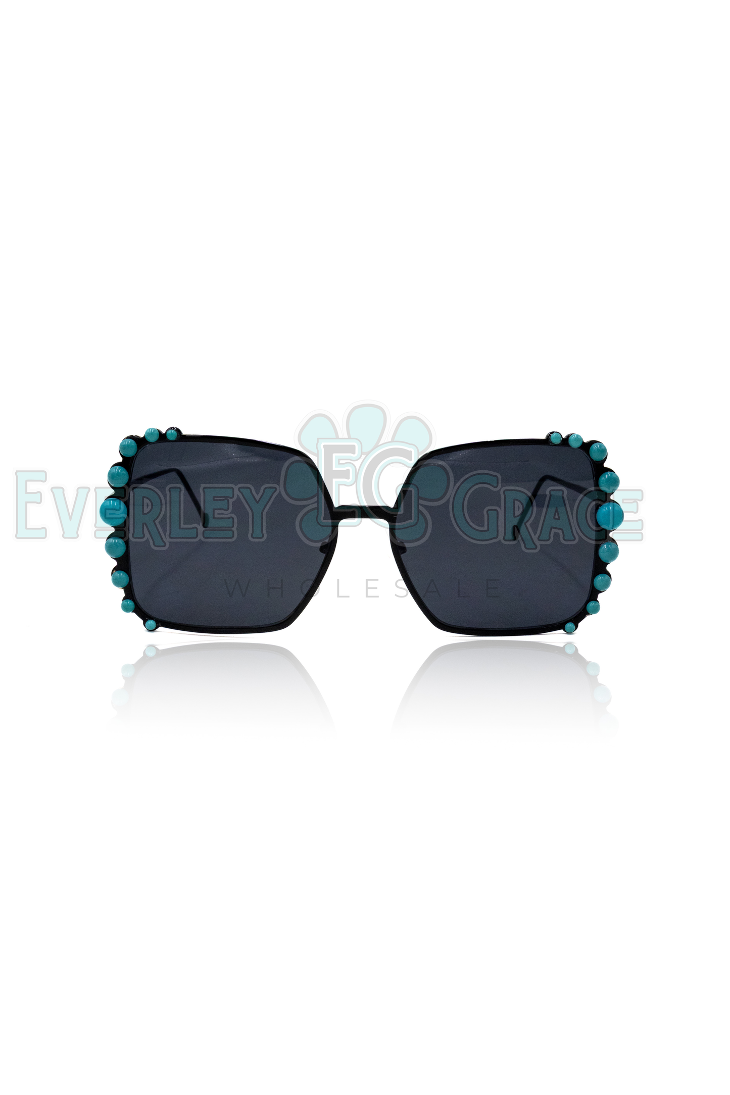 Turquoise Oversized SUNGLASSES