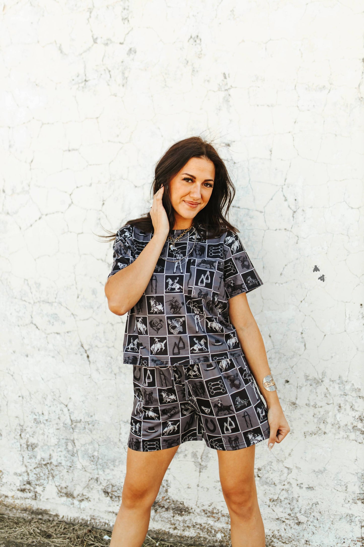 CHECK IT COWPOKE *SHORTS