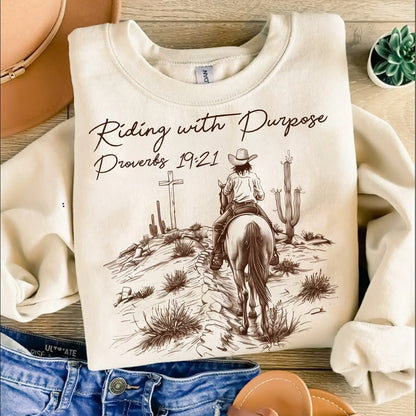 Riding With Purpose Western Tee