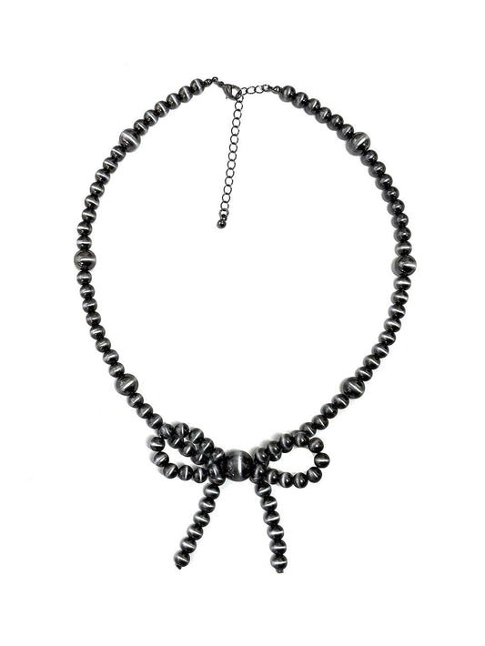 Western Navajo Pearl Ribbon Necklace