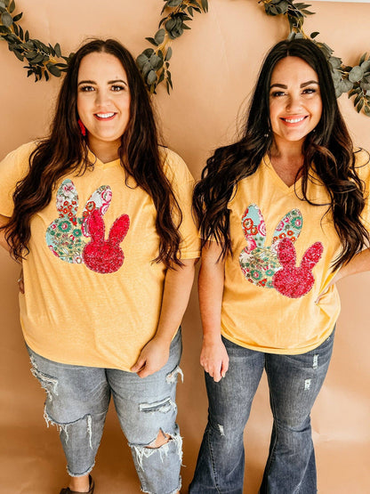 Double Bunny Handmade Tee