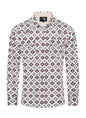 Men's Western Pearl Snap Aztec Print Shirt