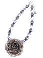 Western 3D Rose Navajo Ceramic Pearl Necklace