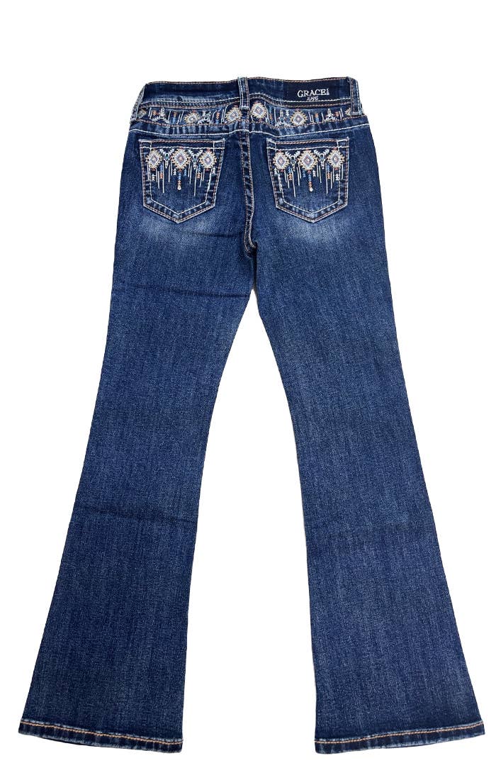 Aztec Yoke Modify Girl Boot Cut | GB-52008