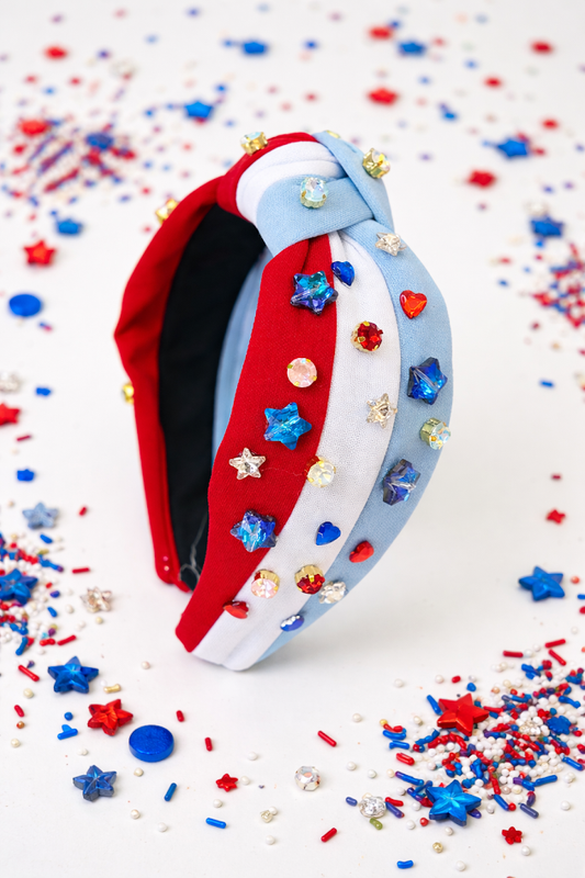 Beaded Headband - American Glitz and Glory